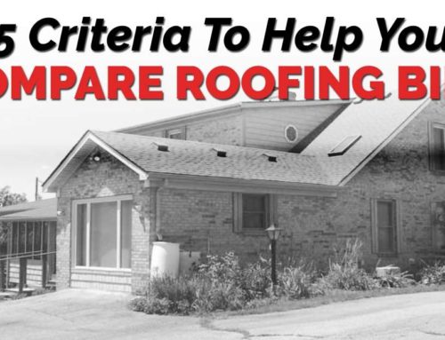 5 Criteria To Help You Compare Roofing Bids