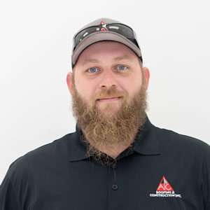 James Combs, jobsite supervisor AIC Roofing and Construction